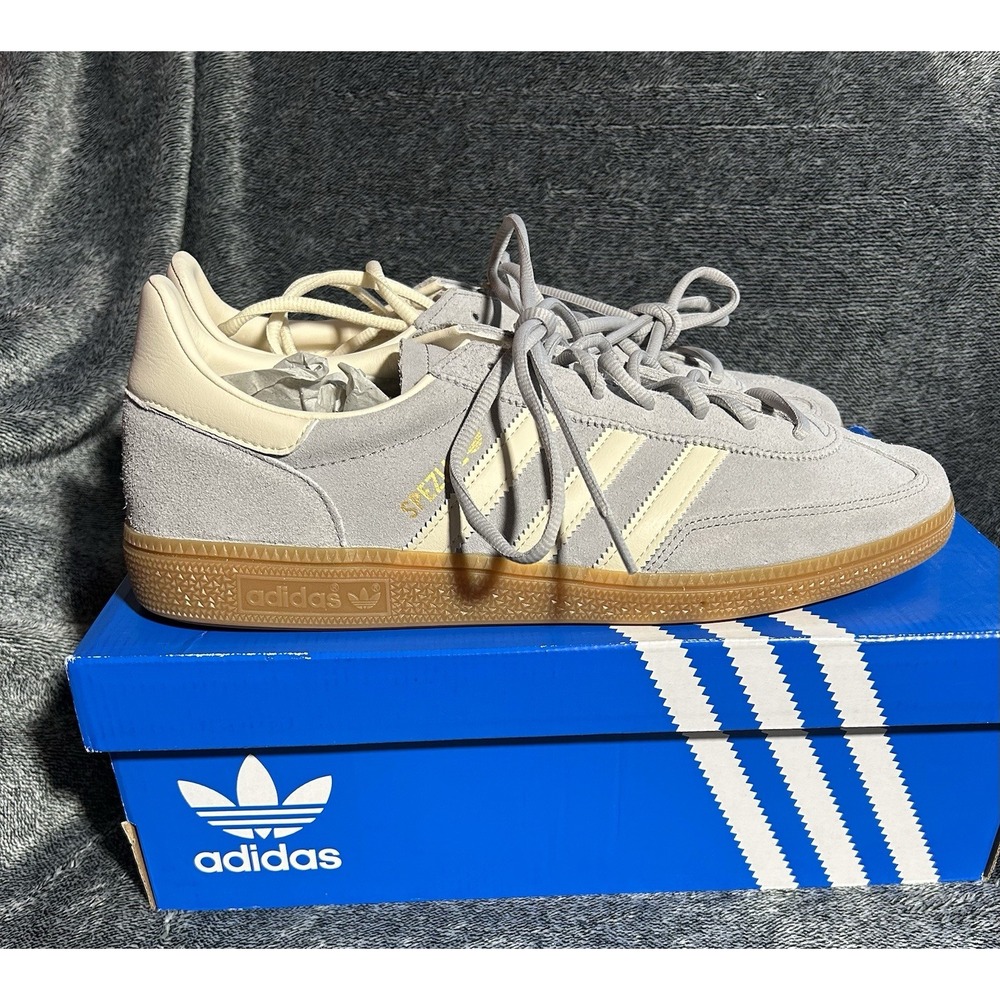Size 12 - adidas Men's Handball Spezial Grey Cream
